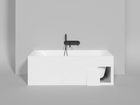 Ванна из литьевго мрамора Salini ORLANDA 102015G 160х70 встраиваемая прямоугольная с ножками